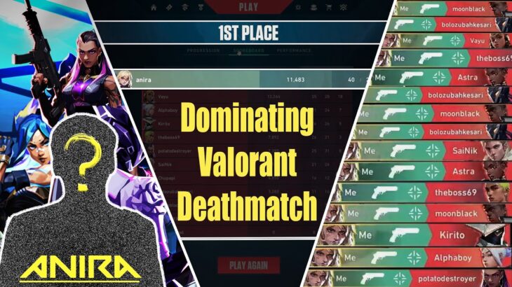 [ ヴァロラント デスマッチ ] Dominating Valorant Deathmatch: #1 Player Gameplay | Tips & Tricks for Victory!