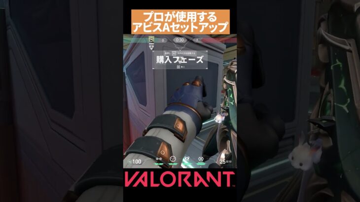 【VALORANT】プロが使う アビスAサイト サイファーセットアップ#valorant#ヴァロラント #vct