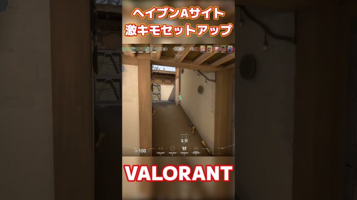 【VALORANT/ヴァロラント】ヘイブンAの下水から来た敵を全員倒せるハイドゲージ