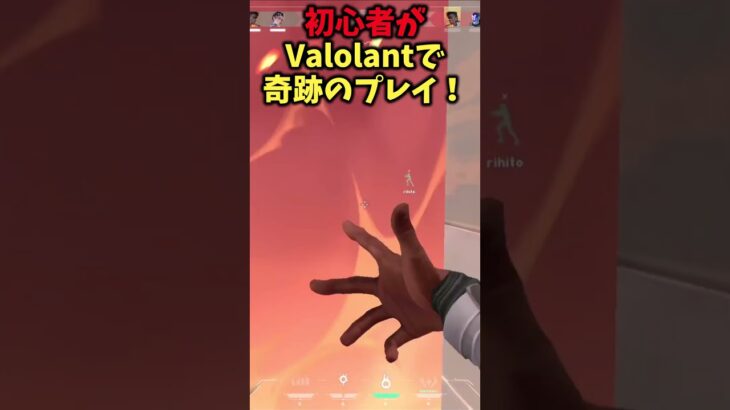 【VALORANT】え、これ初心者！？奇跡のプレイが炸裂！#shorts