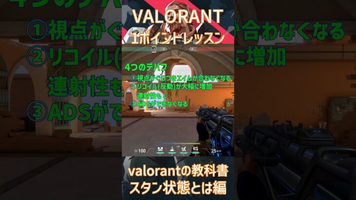 【VALORANT】valorantの教科書④スタン状態について【初心者向け】 #valorant #ヴァロラント#valorant立ち回り