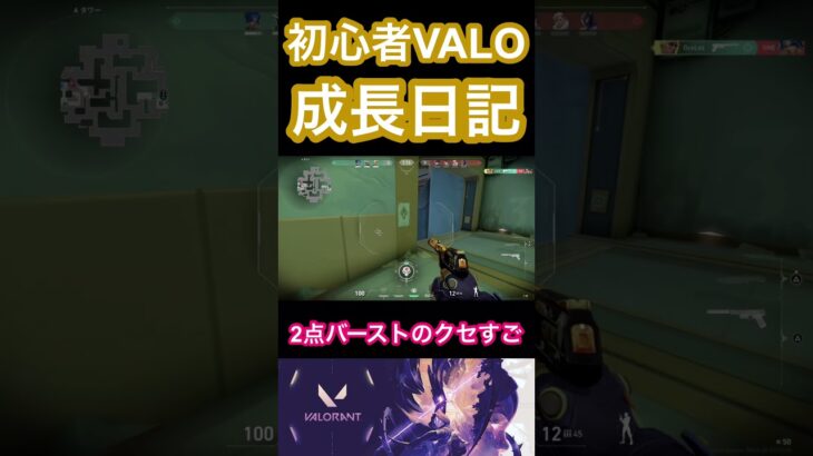 ヴァロは2点バースト撃ちゲーです【VALORANT】 #valorant #valorantclips #ヴァロラント #shorts