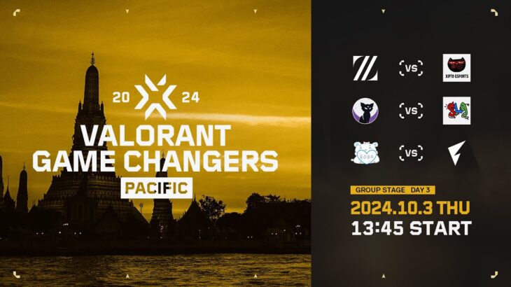 VALORANT Game Changers 2024 Pacific – Group Stage Day 3