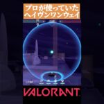 【VALORANT】プロが使う ヘイブンで役立つワンウェイスモーク #valorant#ヴァロラント #vct