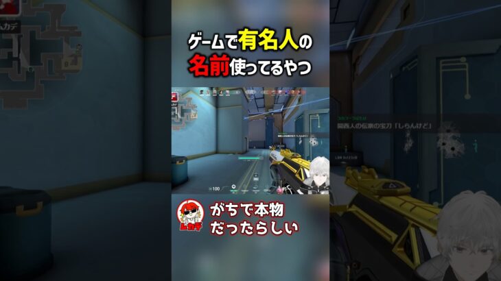 ゲームで有名人の名前使ってるやつ　#valorant  #ヴァロラント #valorantclips #ぽてぃー