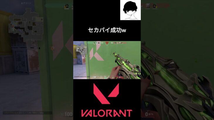 セカバイ成功w #valorant #valorantクリップ #valorantclips #valorant立ち回り #ヴァロラント #shortsvideo #fps