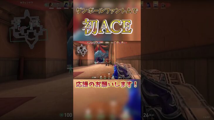 紙ファントムで人生初ACE!! #valorant #ヴァロラント