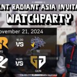 TE vs RRQ – PRX vs GEN – Group Stage – VALORANT Radiant Asia Invitational | WATCHPARTY VALORANT