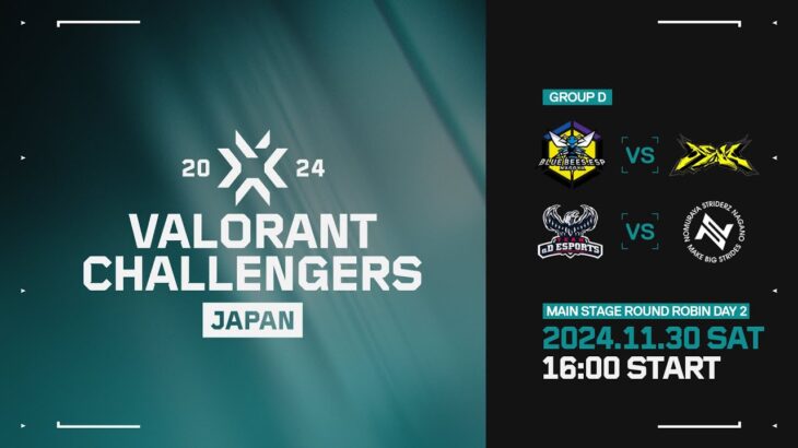 VALORANT Challengers Japan 2024 Split 3 Main Stage Round Robin Group D Day 2