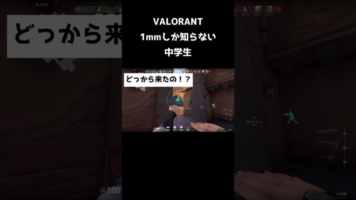 valorant１mmしか知らない中学生　#shorts #Valorant