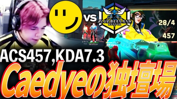 【無双】ACS457、KDA7.3という圧倒的強さ。RID Caedyeの独壇場【VCJ 2024 Split 3 Main Stage Playoff Group A – RID vs BB】