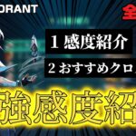 【CS VALORANT】強すぎて公開したくなかった感度を紹介します。+クロスヘア