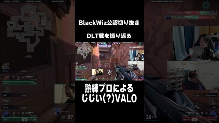 熟練プロだからこそできるじじい(?)VALORANT！ #shorts #blackwiz #valorant