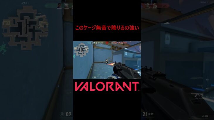 【VALORANT】このケージ無音で降りるの強い #shorts #valorant #valorantclips #valorantクリップ #valorantキル集 #ヴァロラント