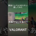 #valorant #valo 野良にレベル1のスキン渡してみた 【VALORANT】