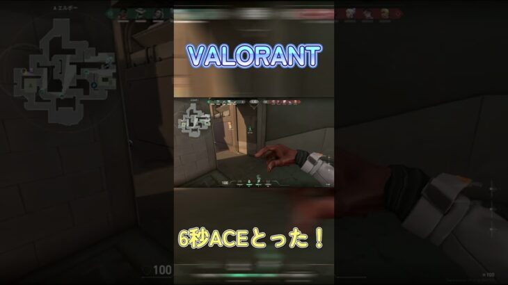 【VALORANT】最速でACE取った！