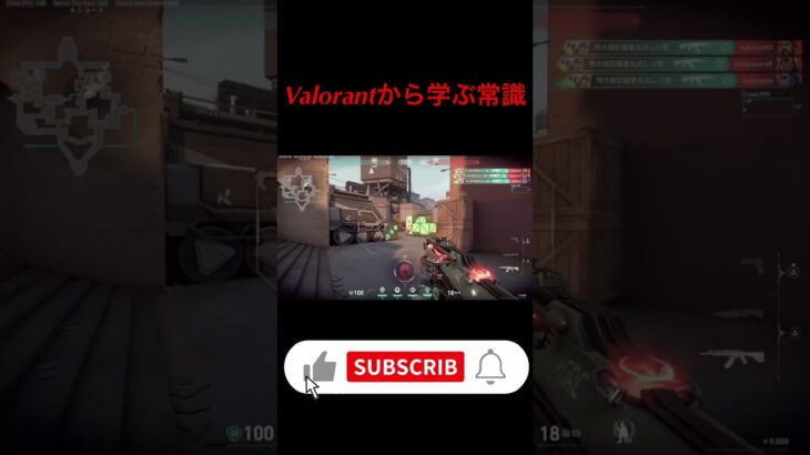 【VALORANT】Valorantから学ぶ常識 #valorant  #valorant立ち回り