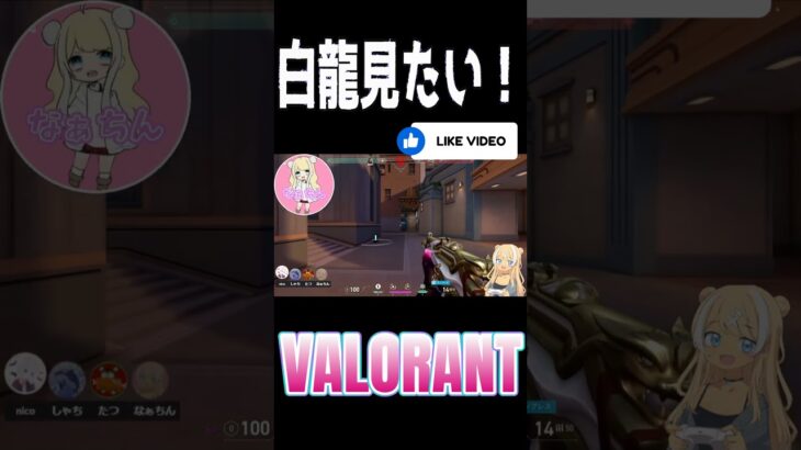 白龍見れたけど、、、泣 #shorts #valorant #ヴァロラント #fps #ゲーム #ゲーム配信 #ゲーム女子 #game #ゲーム実況 #女性実況