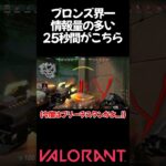 【valorant】ブロンズ界一情報量の多い25秒間がこちら #shorts #valorant #おすすめ