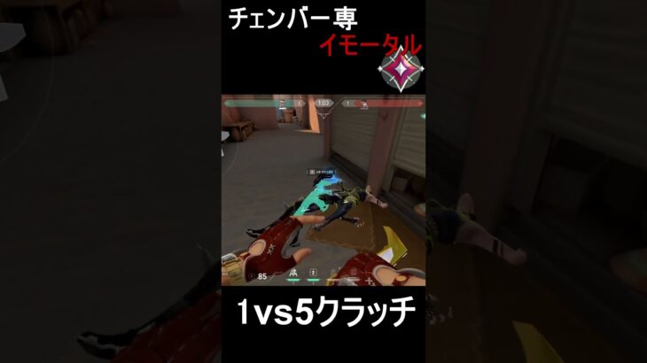 【甘え厳禁】野良も驚く1vs5クラッチ #valorant #valorantclips #ヴァロラント#チェンバー