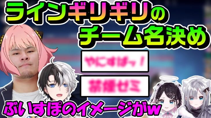 ラインすれすれのチーム名決め投票対決！激闘を制したのは！？【ぶいすぽっ！/かみと/花芽すみれ/花芽なずな/おれあぽ一家/切り抜き/crカップ/valorant】