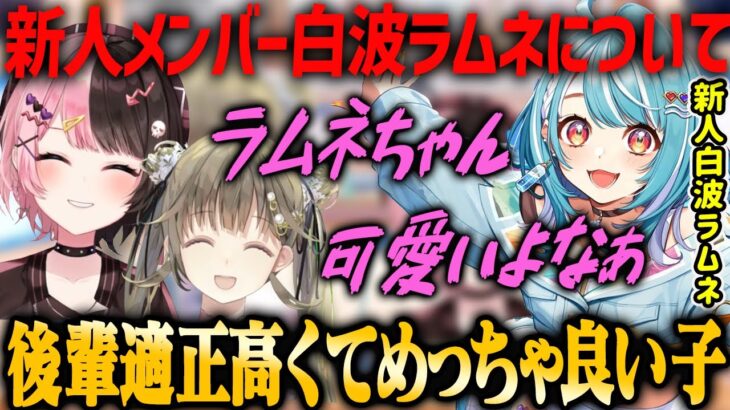 【はなばなラジオ】ぶいすぽの新人メンバー白波らむねについて話す橘ひなのと英リサ【切り抜き】