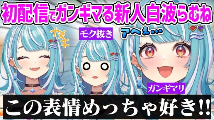 初配信でア〇顔を披露してしまう白波らむね【ぶいすぽ 切り抜き 白波らむね 初配信 】