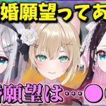 【ぶいすぽ切り抜き】結婚について話す花芽姉妹と胡桃のあ【花芽なずな/花芽すみれ/胡桃のあ/スプラ3】