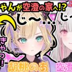 空澄セナ&胡桃のあ、デート後?にあすみの家でお泊り!? 見つめ合う２人…（のあちゃんと猫のあーくん）【ぶいすぽ/空澄セナ/胡桃のあ/切り抜き】