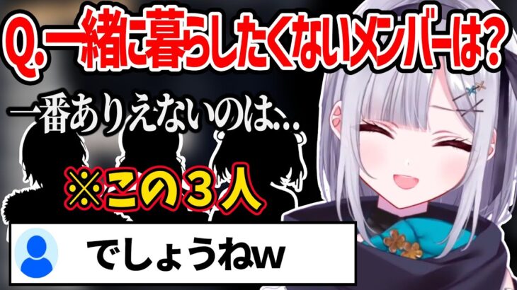 花芽すみれの考える「一緒に暮らしたくないぶいすぽメンバー」がリスナーの予想通りすぎたww【花芽すみれ ぶいすぽ 切り抜き】