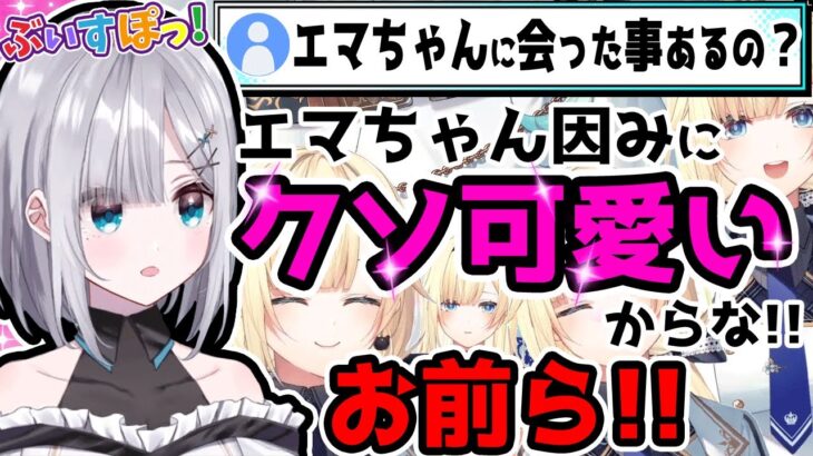 藍沢エマとリアルで会った時に知った、エマたその意外な一面とは….!!  花芽すみれのしょうもないギャグにツボる!!ｗ【ぶいすぽ/花芽すみれ/切り抜き】