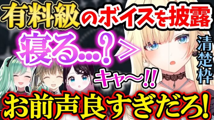 【安眠確定】おやすみ前ボイス対決をやるも藍沢エマの声が良すぎて大興奮の他３人ｗｗｗ【ぶいすぽ/マイクラ&雑談/切り抜き/八雲べに/英リサ/花芽なずな】