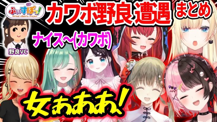 カワボ野良に大興奮するぶいすぽメンバーとコラボ相手まとめ【ぶいすぽ 切り抜き】