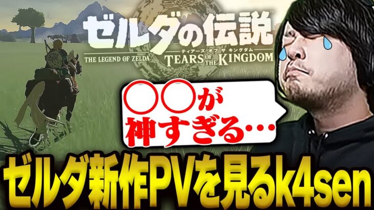 ゼルダ新作の ティアーズ オブ ザ キングダム PVを見るk4sen【ブレワイ】