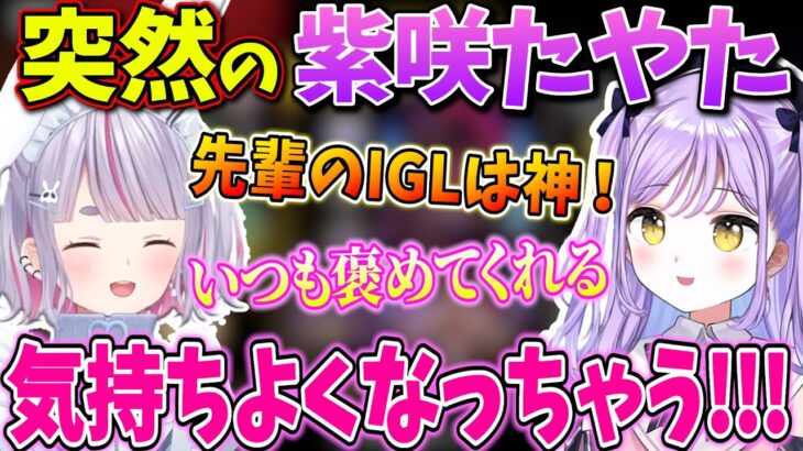 先輩兎咲ミミのIGLを褒めまくってデレデレにさせる後輩紫宮るな【兎咲ミミ/紫宮るな/樋口楓/みこだよ/APEX/V最協s5/ぶいすぽっ！/切り抜き】