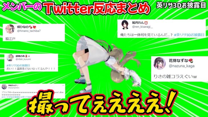 衝撃的な英リサ3Dお披露目に対するぶいすぽメンバーのTwitter反応まとめ【ぶいすぽ 切り抜き】