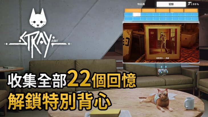 【攻略】收集全部22個回憶解鎖特別背心《Stray》