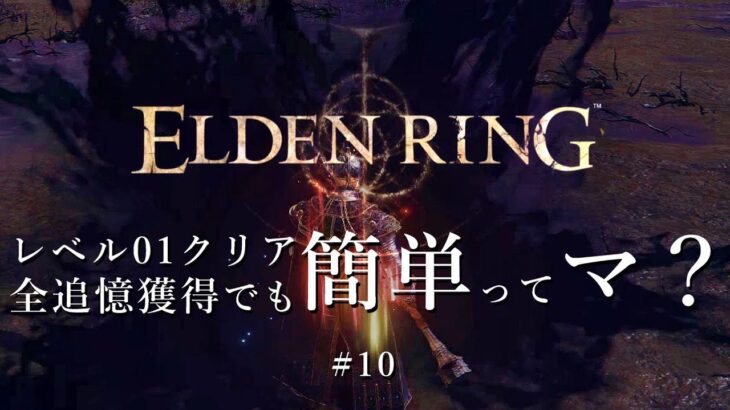 【ELDEN RING】レベル1クリア「全追憶獲得でも」簡単ってマ？ #10【ゆるっと解説】