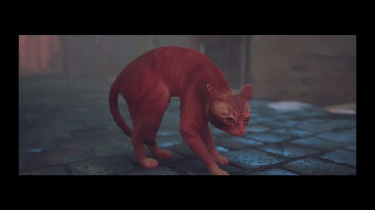 「Stray」の猫のイタズラっぽいパズル要素や謎の生物から逃げる戦闘シーン