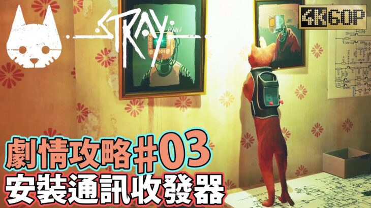 Stray【PC 4K60P】浪貓【屋頂】劇情攻略03# Gameplay Walkthrough ストレイ