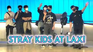 K-Pop Group Stray Kids Arrive At LAX For KCON