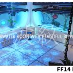 【ff14 ハウジング】浮かせ技を使わないで波紋が美しい水中部屋を作る！＃35 Underwater room with beautiful ripples
