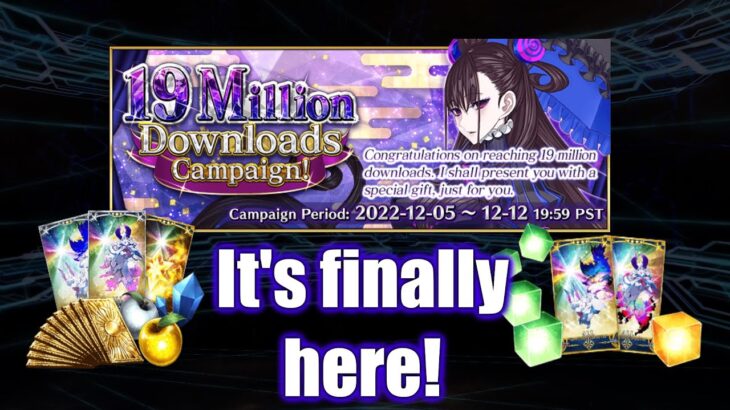 [FGO NA] 19 Million Downloads Campaign Overview | Lots of goodies!