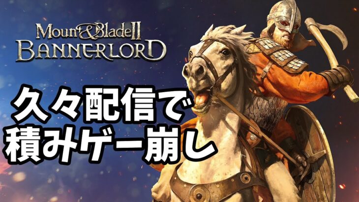 MOUNT ＆ BLADE II: BANNERLORD  ＃ １【久々配信で積みゲー崩し☆】 マウントアンドブレイド2 バナーロード